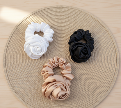 Scrunchies de flor