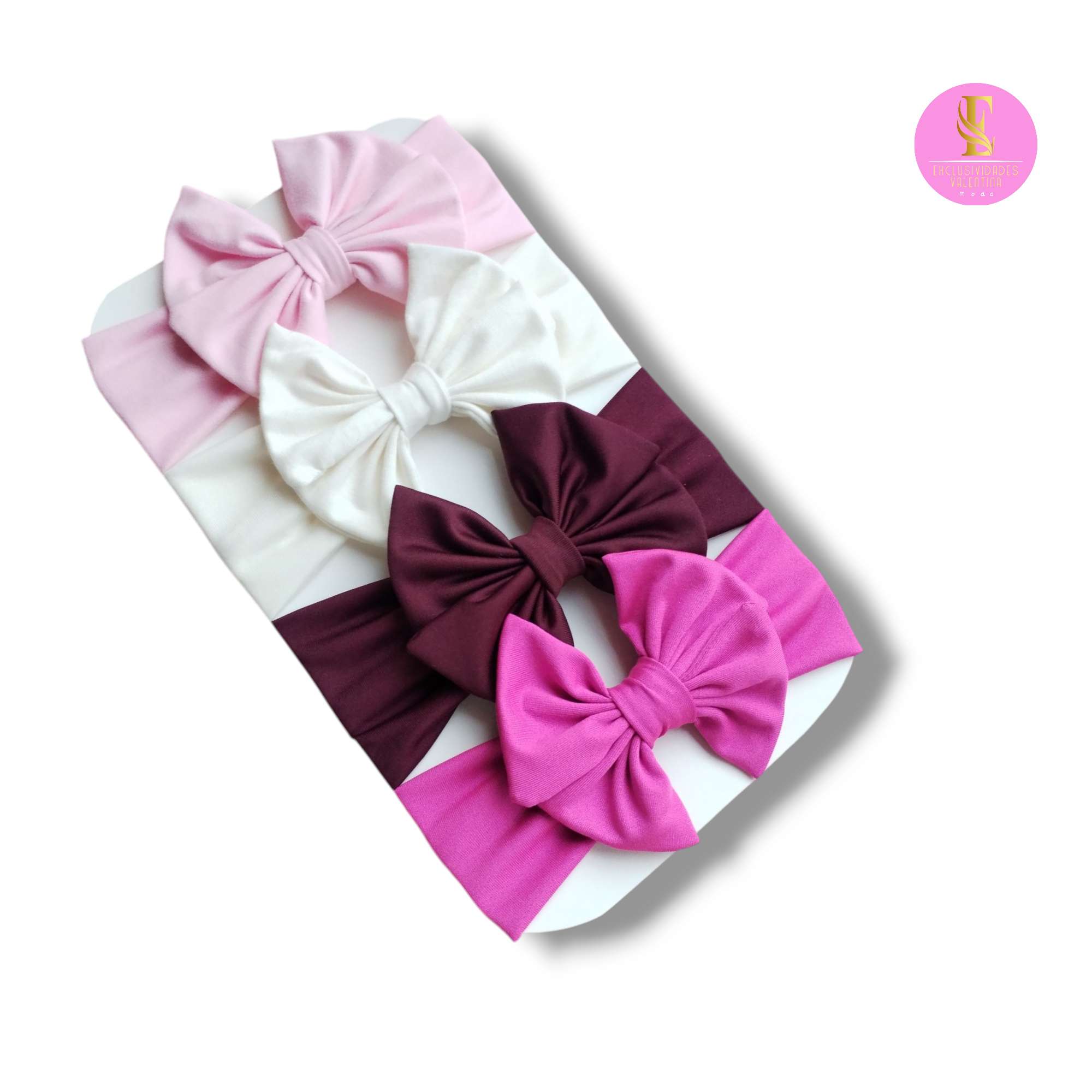 Set de 12 Cintillos de Doble Lacito para Niñas - Colección Premium Valentina
