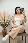 Conjunto en color beige cod.1051