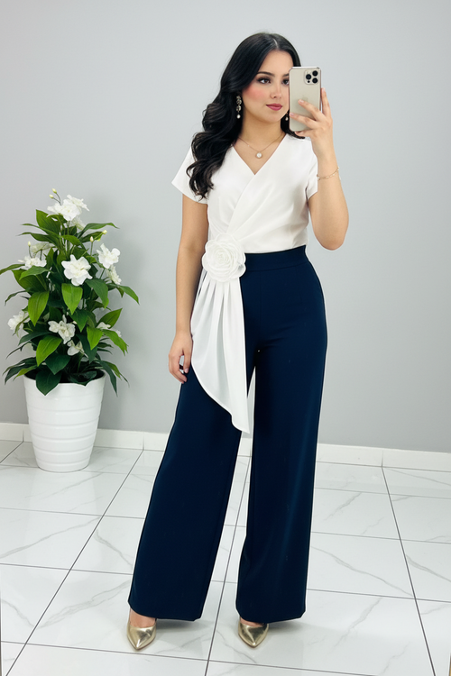 Blusa White Wrap Asimétrica cod.600