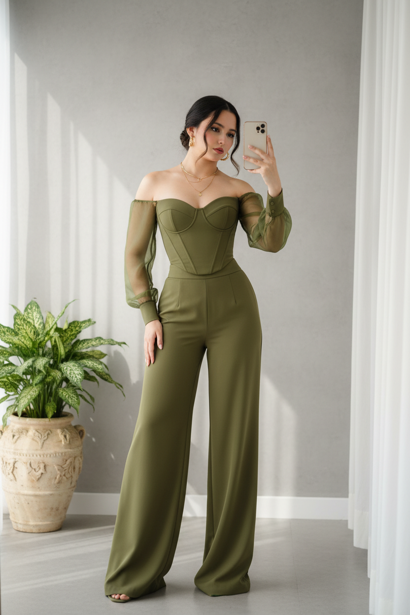 Conjunto Verde Oliva Exclusivo cod.788