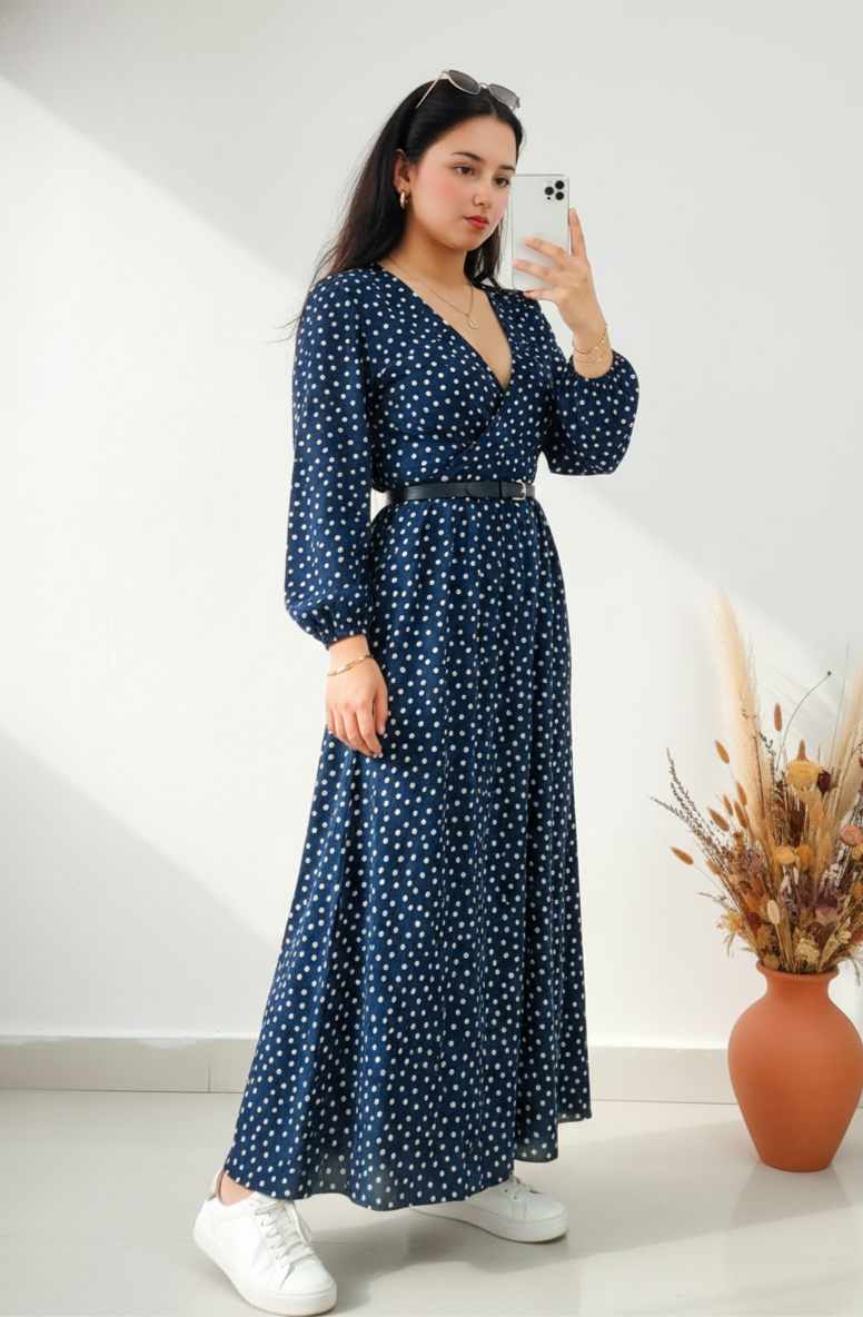 Vestido de lunares cod.11111