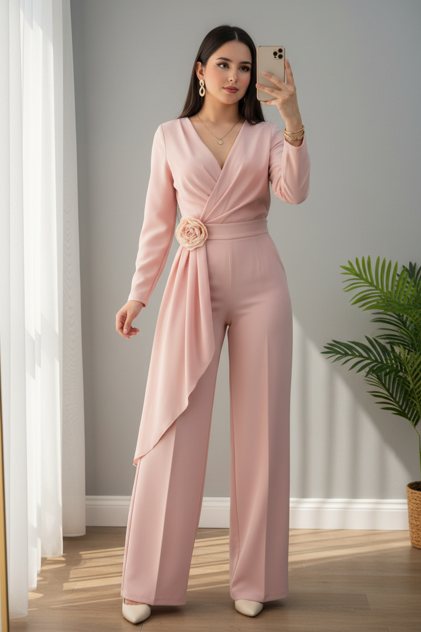 Enterizo Rosalía Blush cod.E650