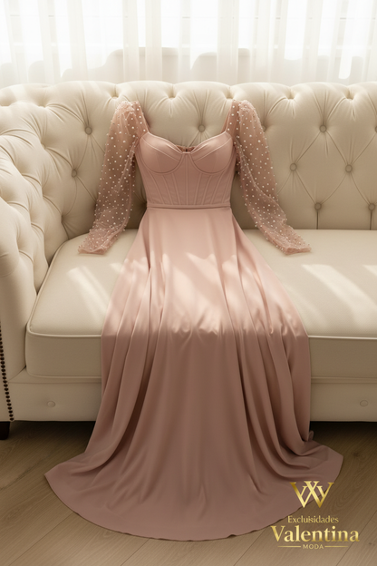 Vestido flat lay sofá